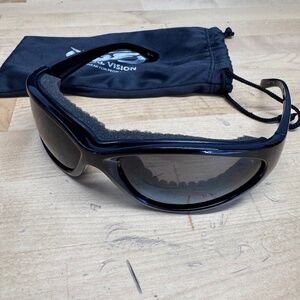 Motorcycle Goggles with foam wind deflector